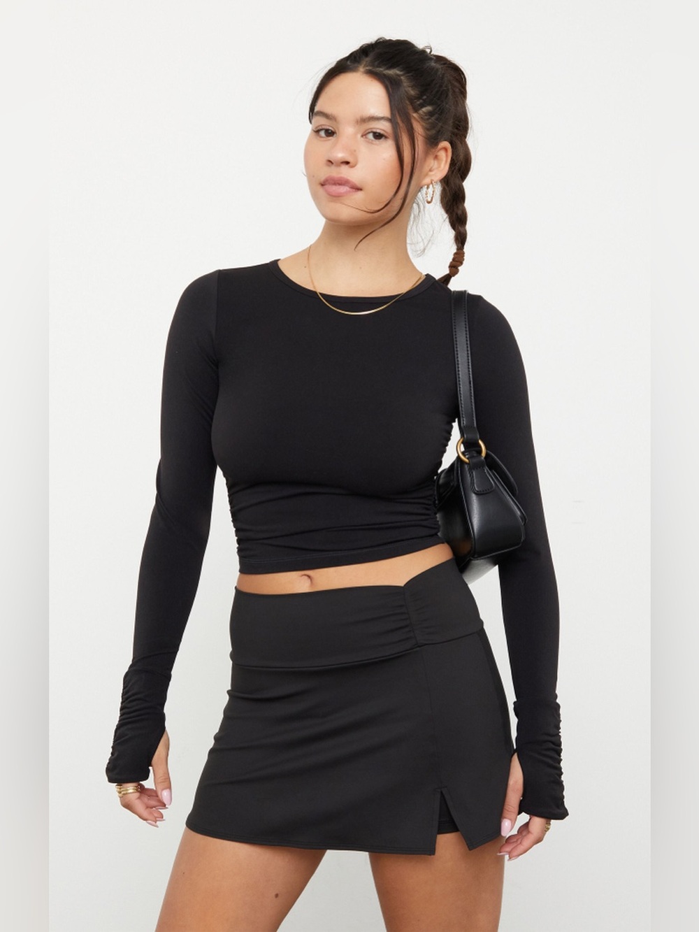 Pacsun long sleeve active Cropped Top